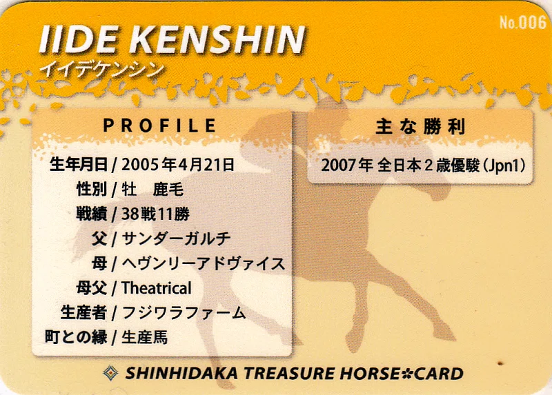 選べる！！トレジャーホースカード　競馬マニア 新ひだかトレジャーホースカード 109枚の名馬達の私見解説】｜ハサミ