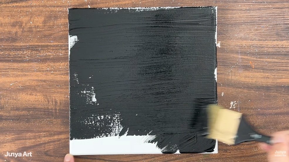 アクリル絵の具で「美しい森林」の風景を描いてみた｜junya_art