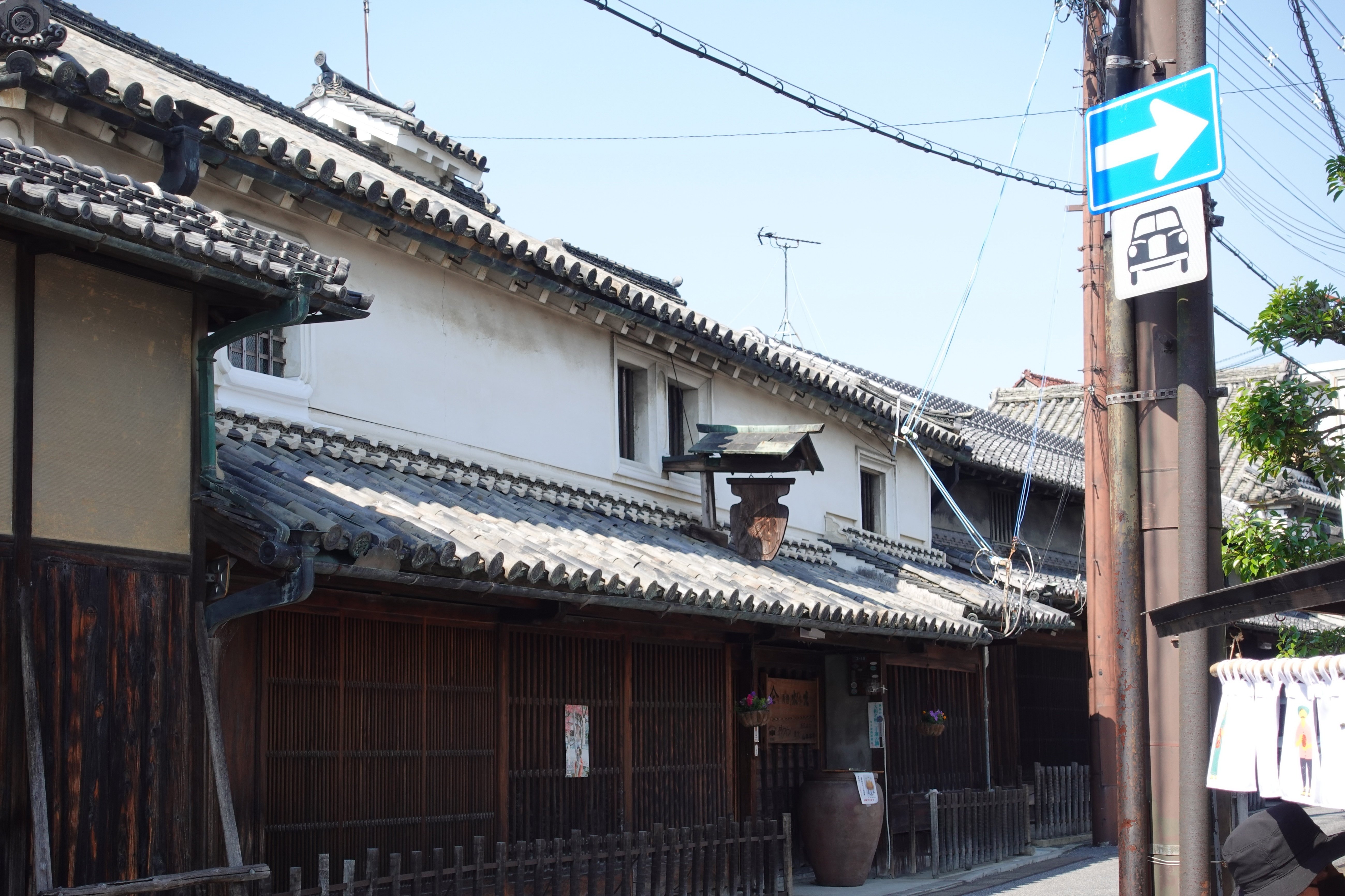 五條の 古き街並み 時代旅 午後の新町 皐月の散歩（午後に歩いた