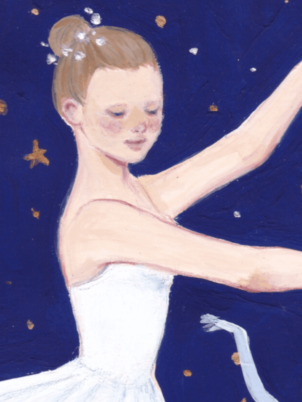 バレエ文学にご寄稿 美術編 No13 「星空を背景に」 こしょり｜バレエ