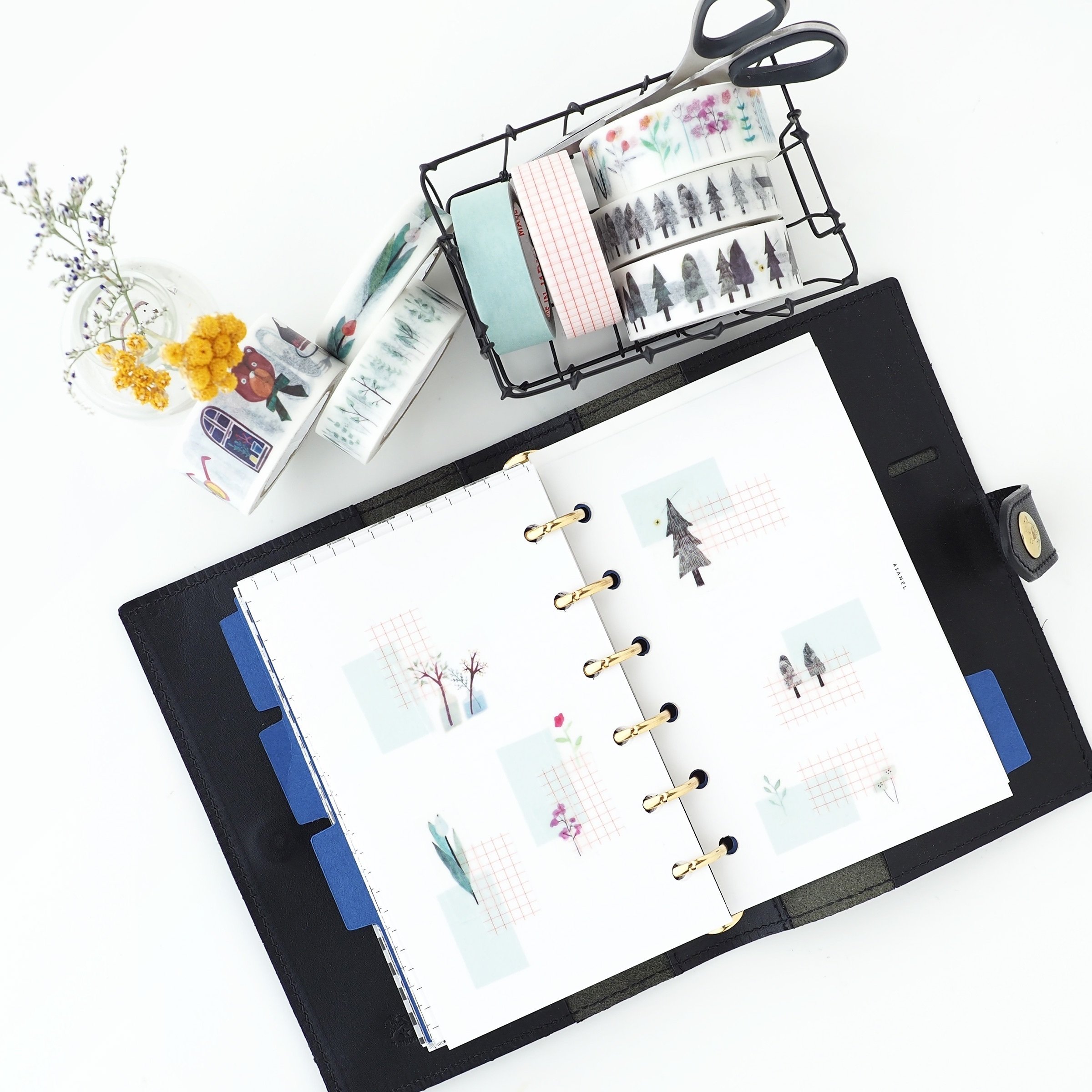 手帳コラージュ用 主役と脇役の組み合わせ レシピの作り方 Asanel Note