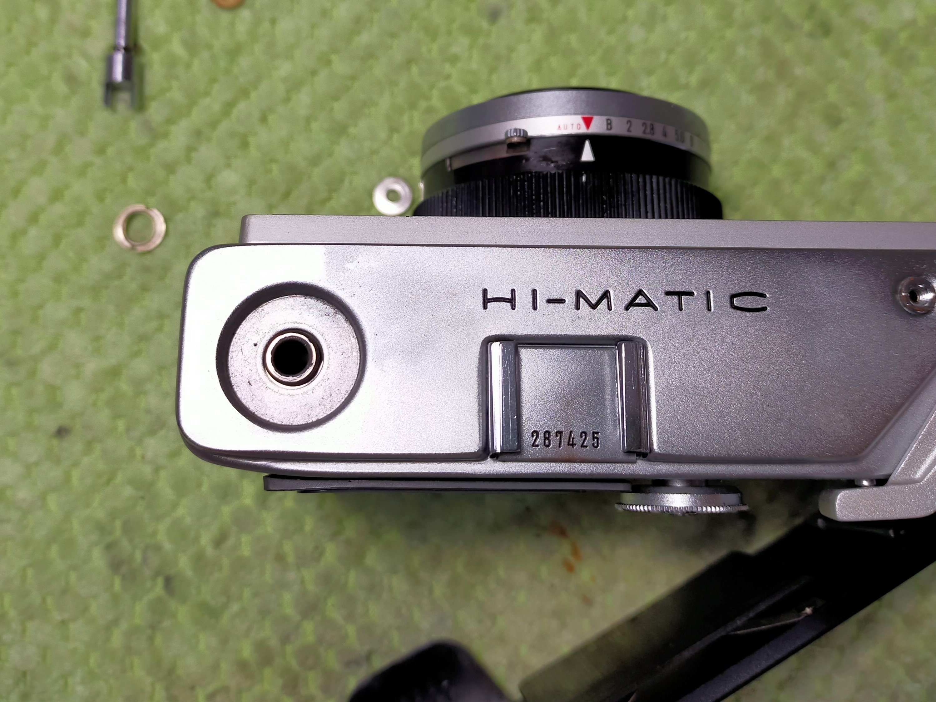 試写・分解清掃済み〇 MINOLTA HI-MATIC AF　初期動作保証〇 フィルムカメラ】minolta HI-MATIC F 500円で買って、清掃して