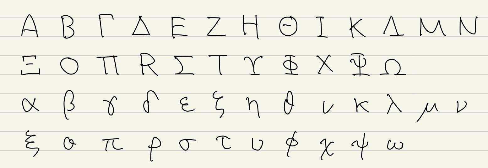 数学で使うアルファベットなどの書き方 まなか Note