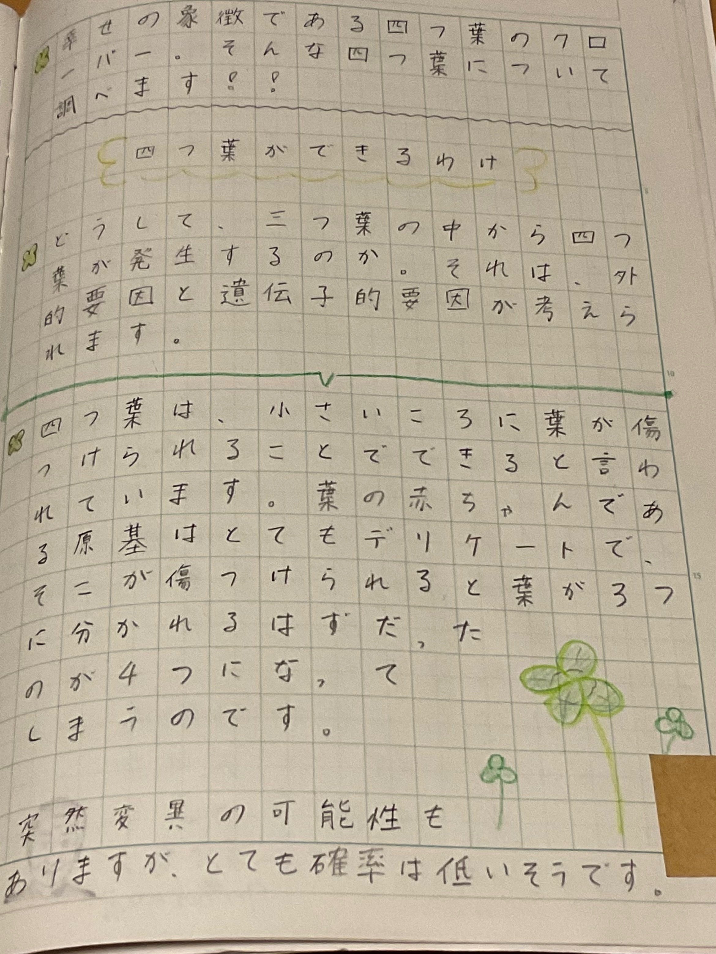 ゆりゆりの自学ノート紹介 ゆりゆり 小学五年生 Note