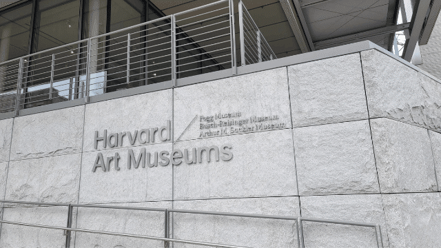 ハーバード大学　Harvard Art museum サイン