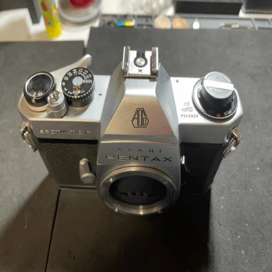 分解清掃実写済み Pentax SPF (F/1.8 55mm 標準レンズ付) PENTAX SPF 分解 その①（プリズム清掃まで）｜FWP_office