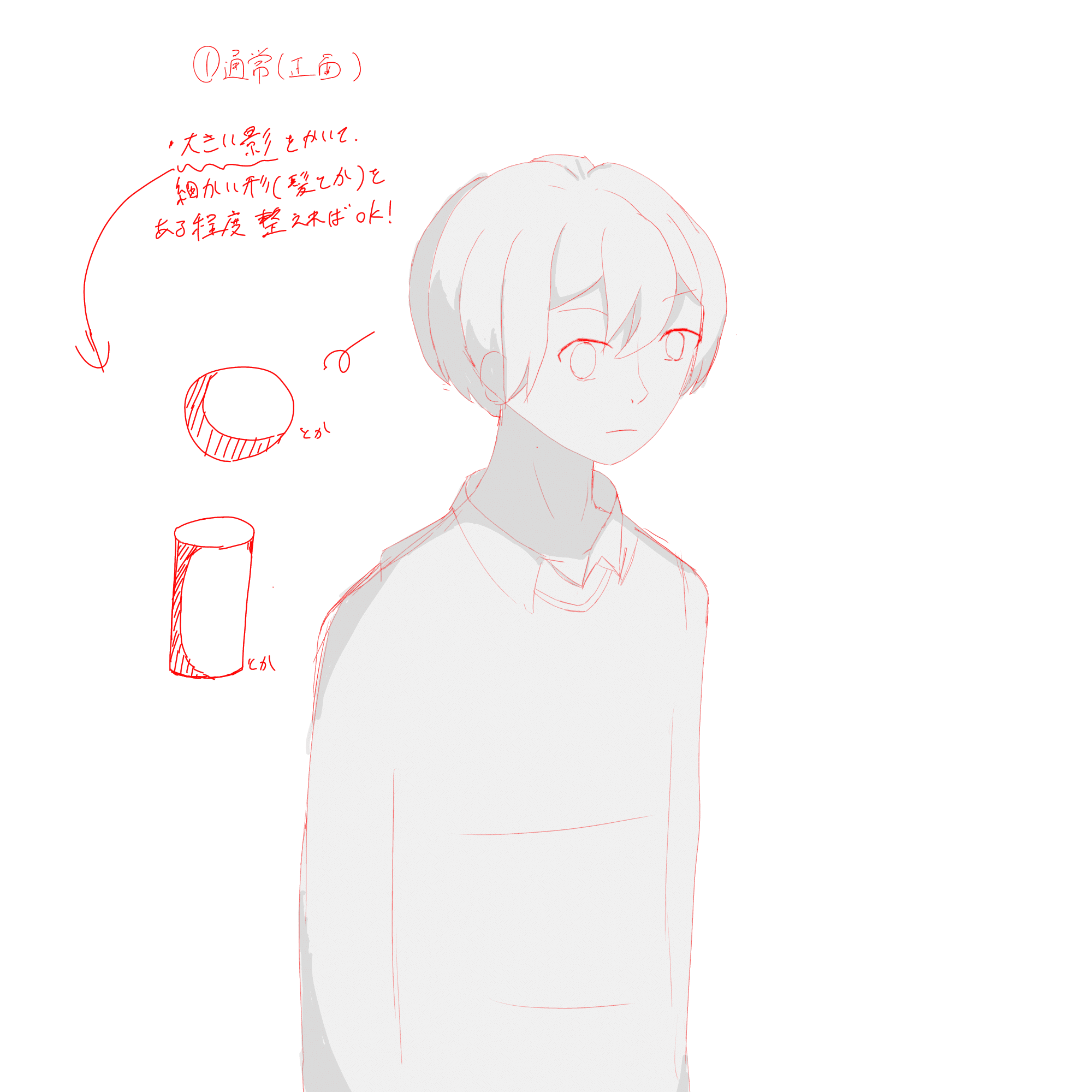 4イラスト練習日記 3巡目 3 3 3 12 Bote Note