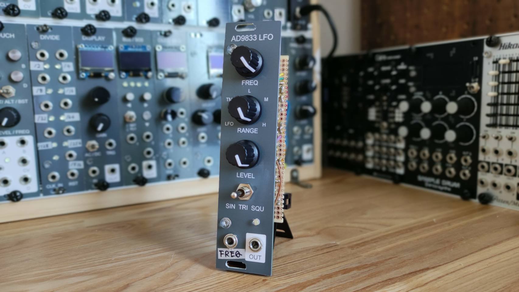 Ad de Vidar デモテープ $7 LFO/VCO rebuild with AD9833-DIY Eurorack Modular