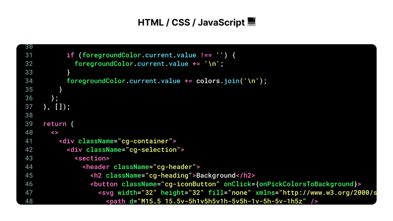 HTML、CSS、JavaScriptのコードが写っているイメージ画像