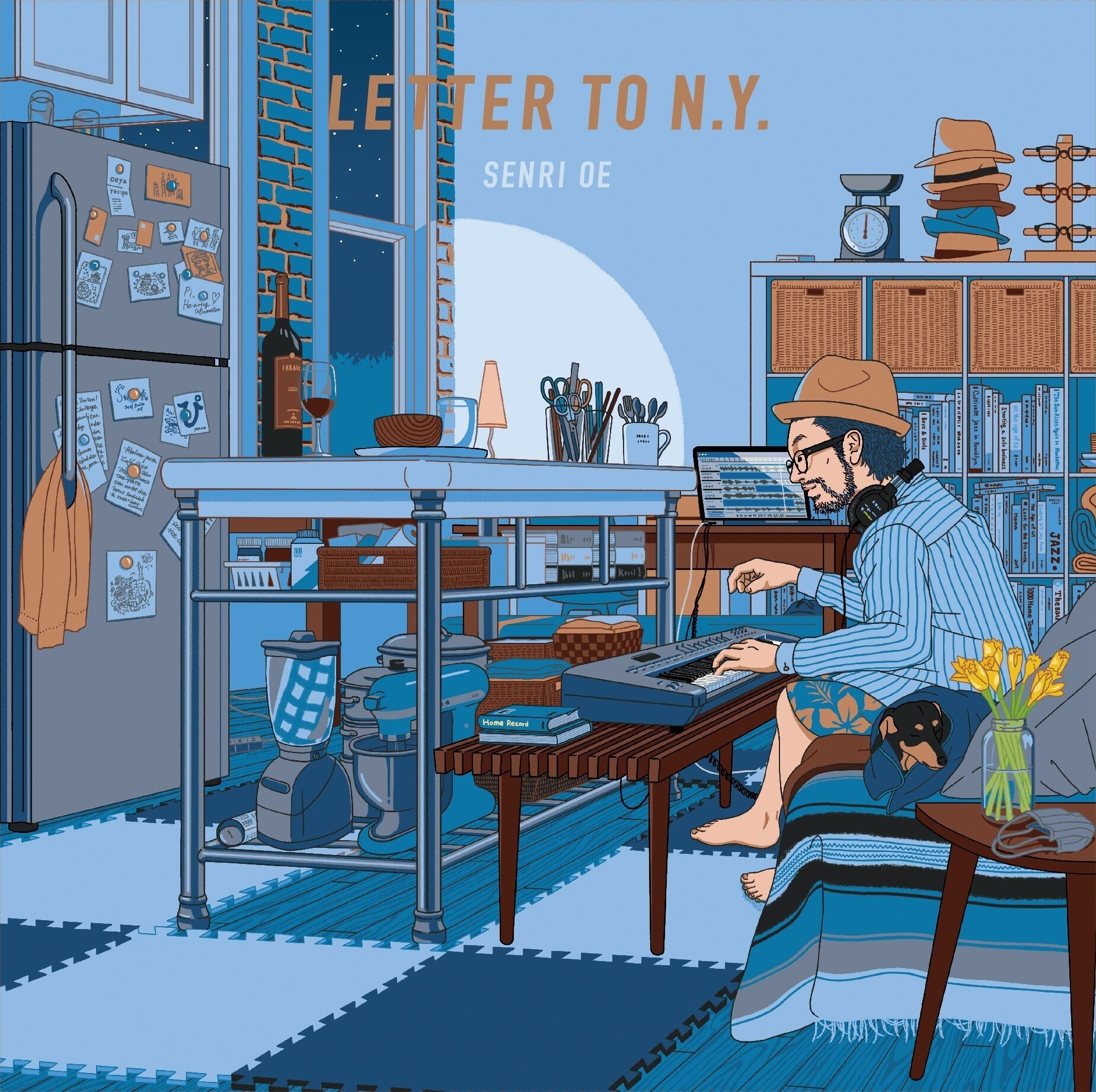 大江千里「Rain」7インチ＆ 最新アルバム「Letter to N.Y.