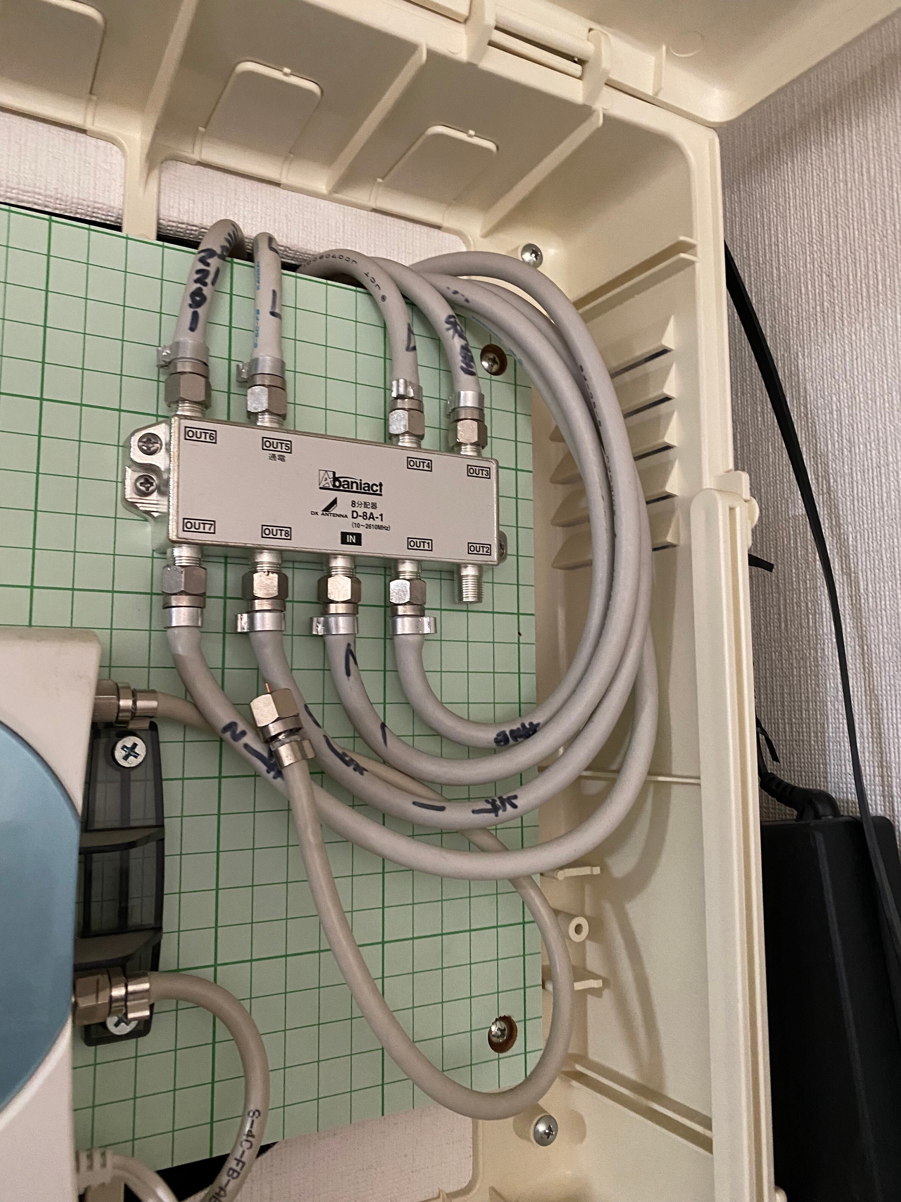 未使用品】DXアンテナ 屋内用8分配器 10~2610MHz 14個セット | www