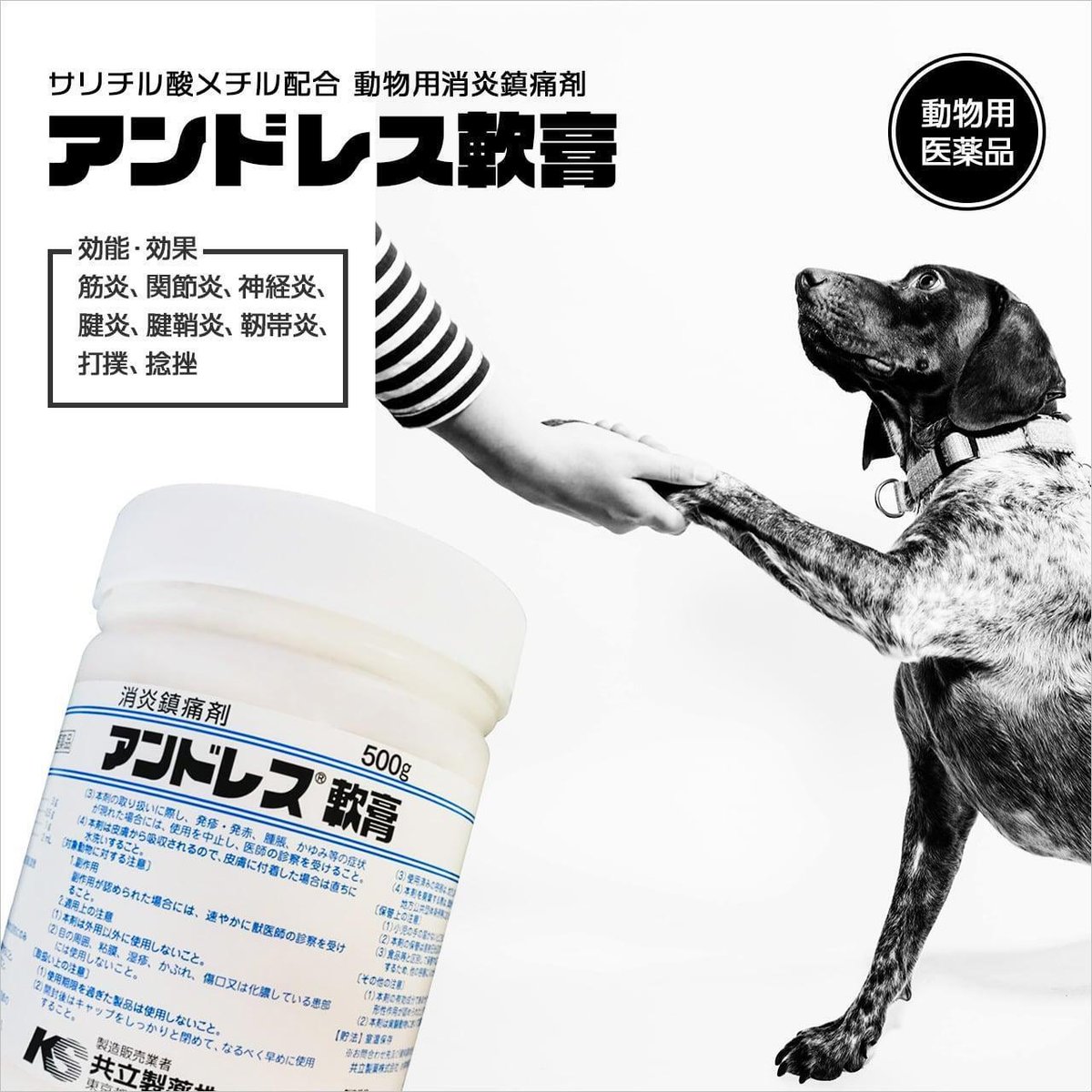 ペット用消炎鎮痛剤 アンドレス軟膏｜PETMEDIC 