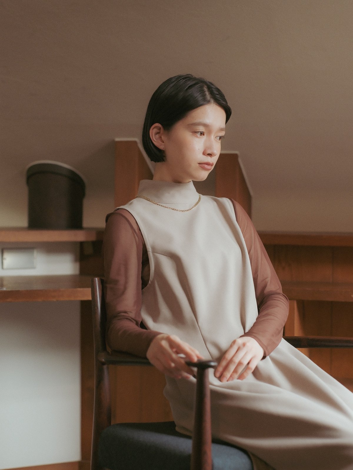 foufouプリミティブシャツカラーワンピース Mサイズ （楽天市場  