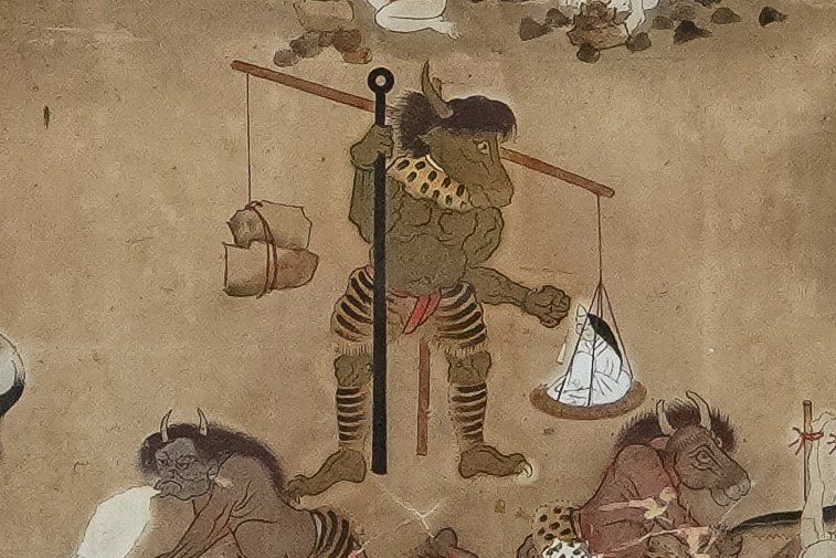 立版古 妖怪絵巻浮世絵版画北斎古美術骨董アンティーク広重掛け軸古伊万里古書地図 立版古｜tatebanko
