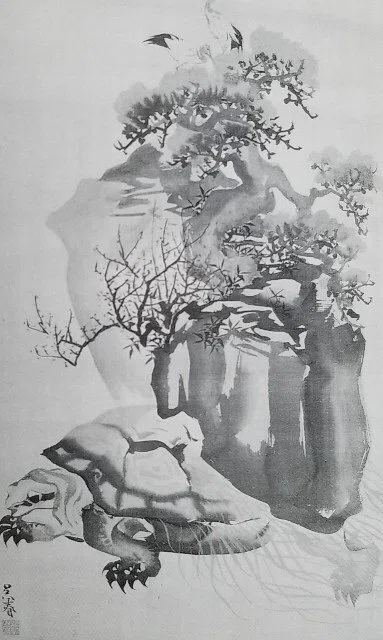 蓬莱山伝説』｜襖紙の成願
