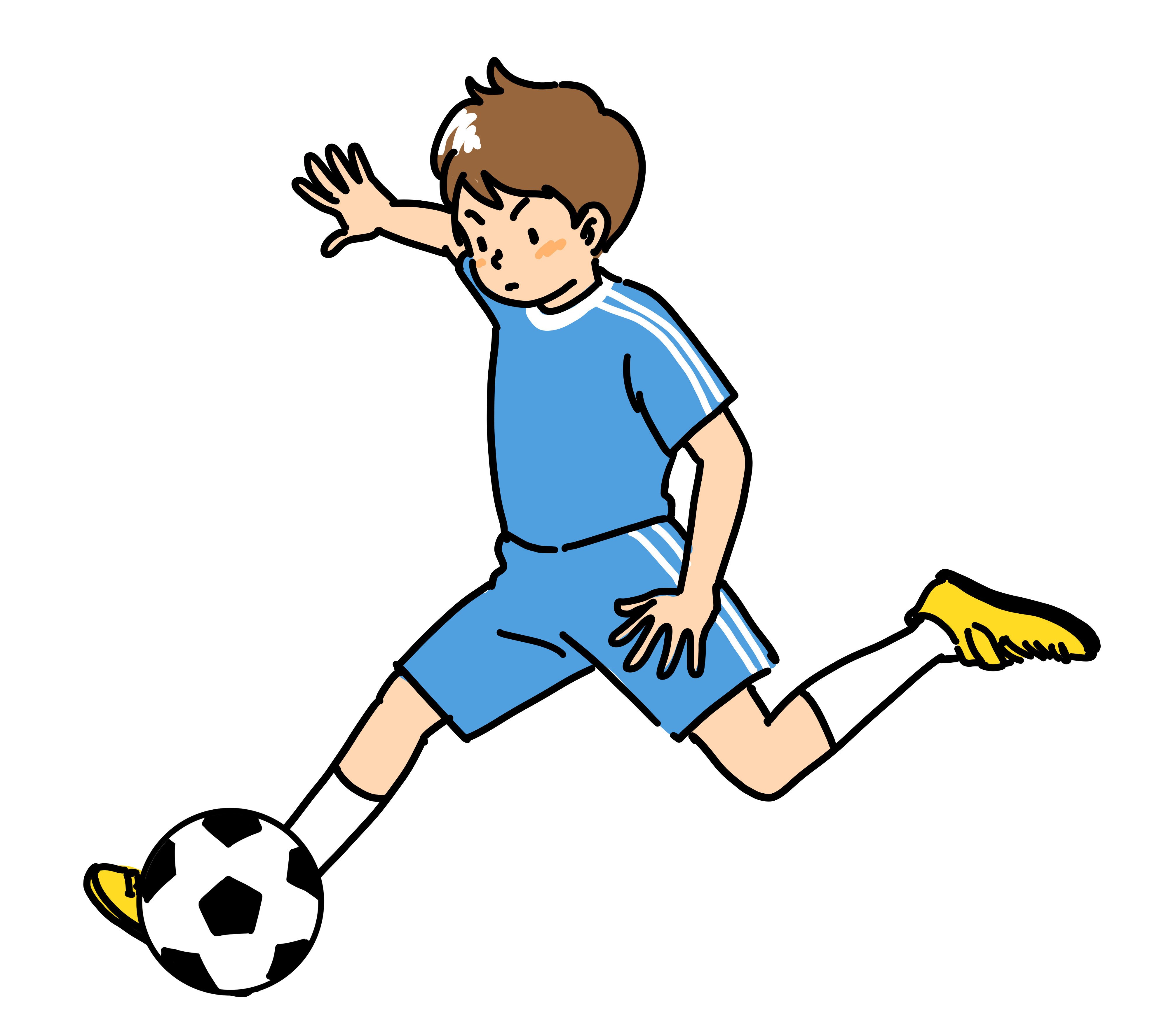 イラスト サッカーをする少年 Rmia Note