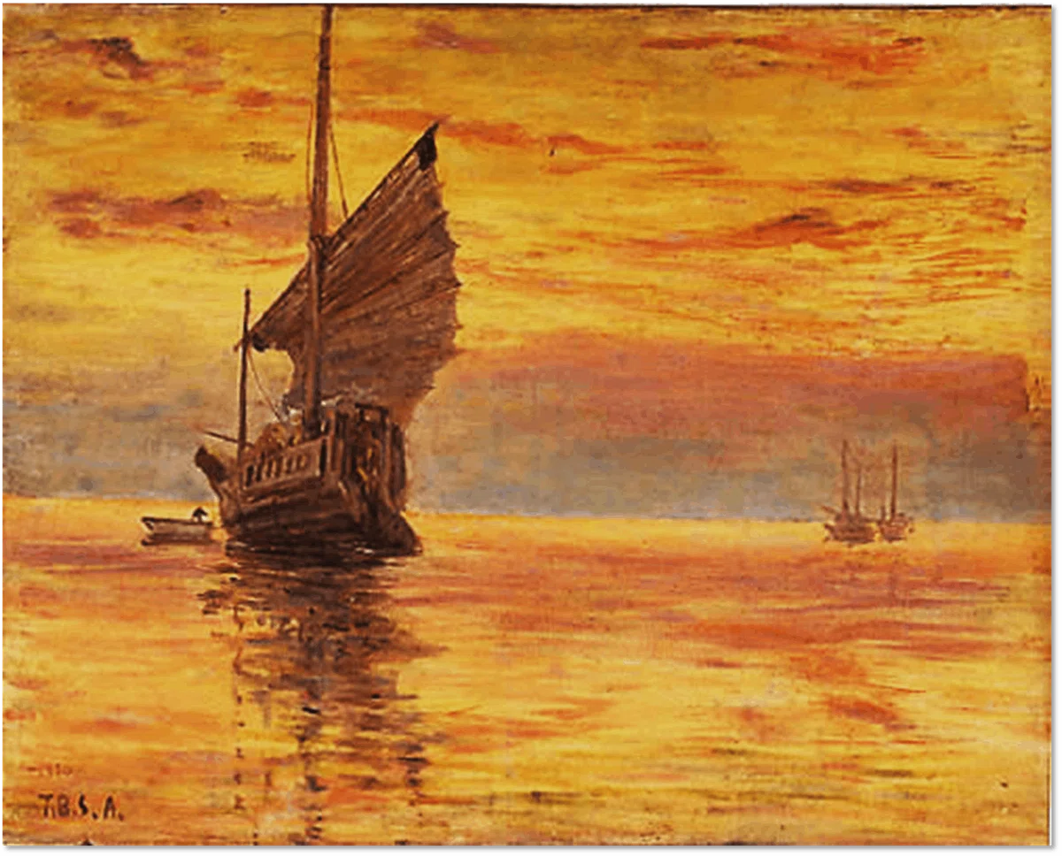 ワタクシ流☆絵解き館その141 青木繁「夕焼けの海」―絵の母胎としての