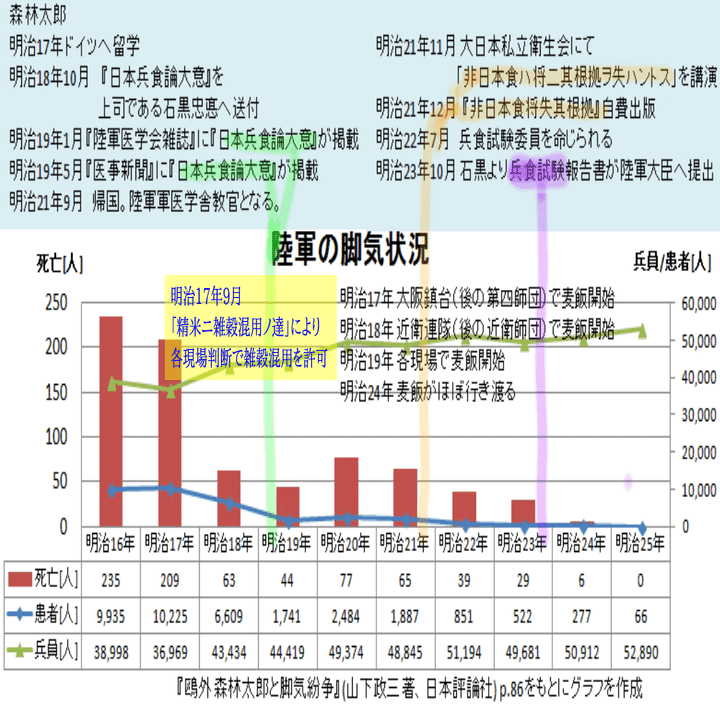 森林太郎 森鴎外 と陸軍の脚気惨害についての通説は本当か Onoken Nobelles Note