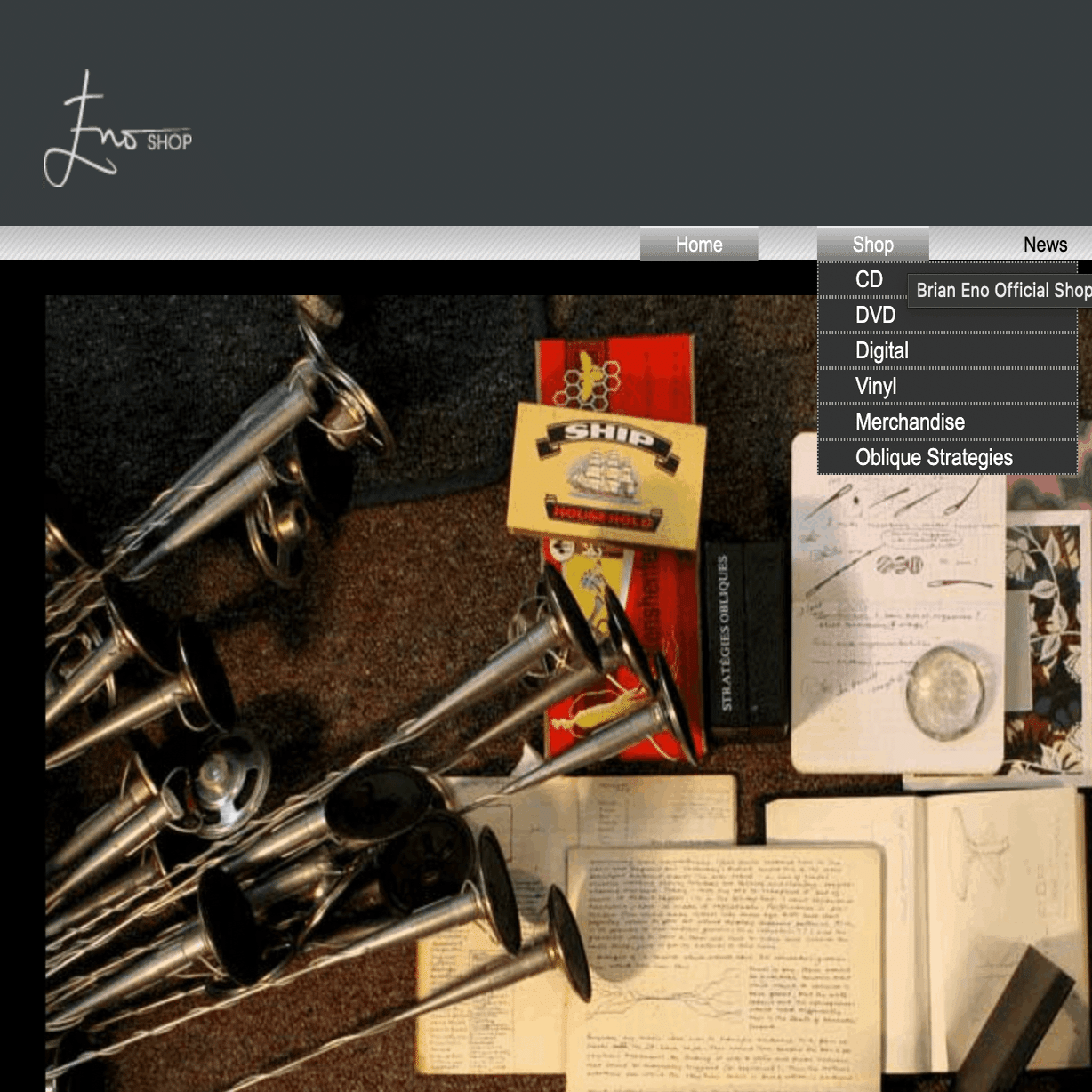 Brian Eno Ambient Kyoto開幕前に、ENOSHOPからグッズを個人輸入