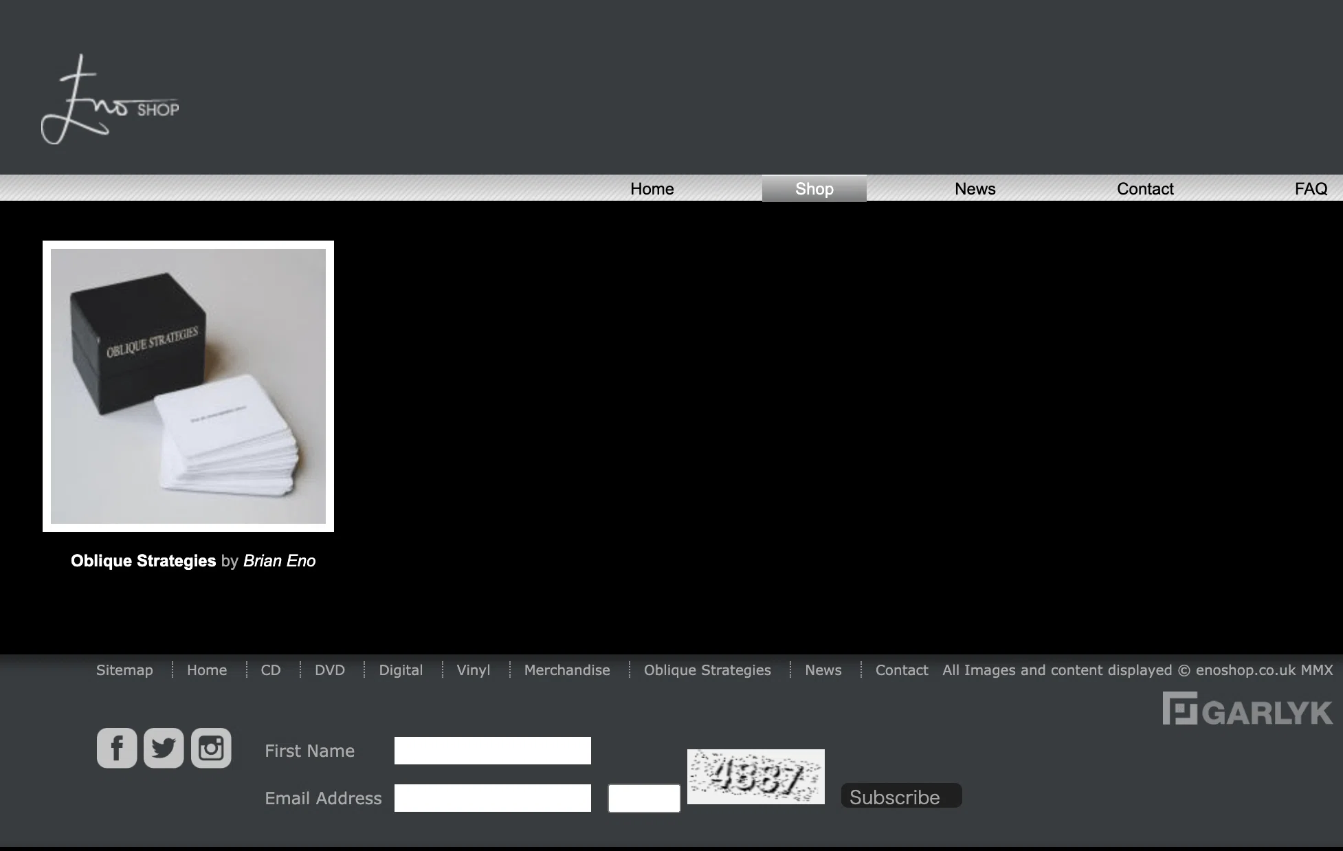 Brian Eno Ambient Kyoto開幕前に、ENOSHOPからグッズを個人輸入して Brian Eno Ambient Kyoto開幕前に、ENOSHOPからグッズを個人輸入して