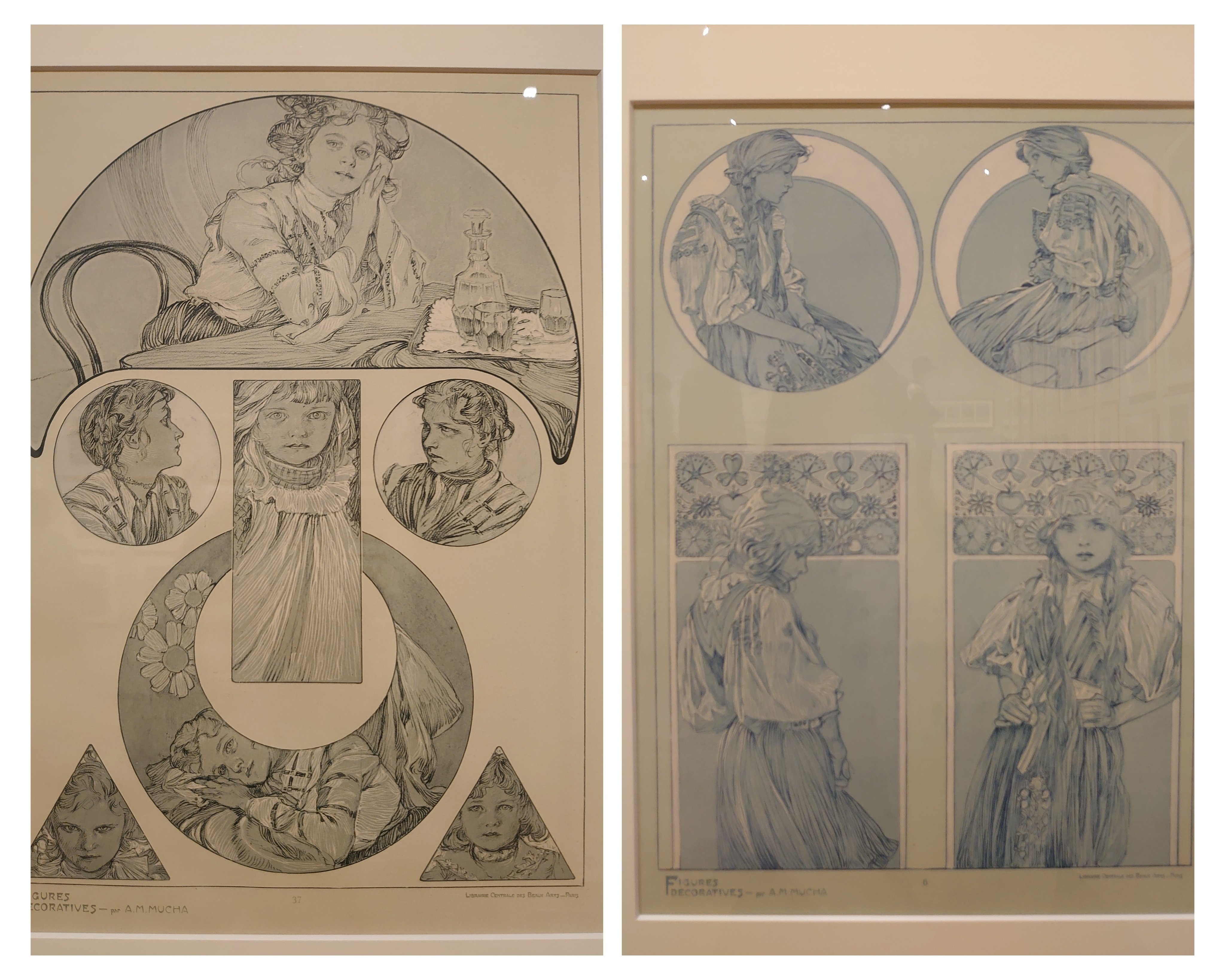 アルフォンス・ミュシャ、「装飾人物集」図31のための素描 アルフォンス・ミュシャ、「装飾人物集」図31のための素描 - メルカリ