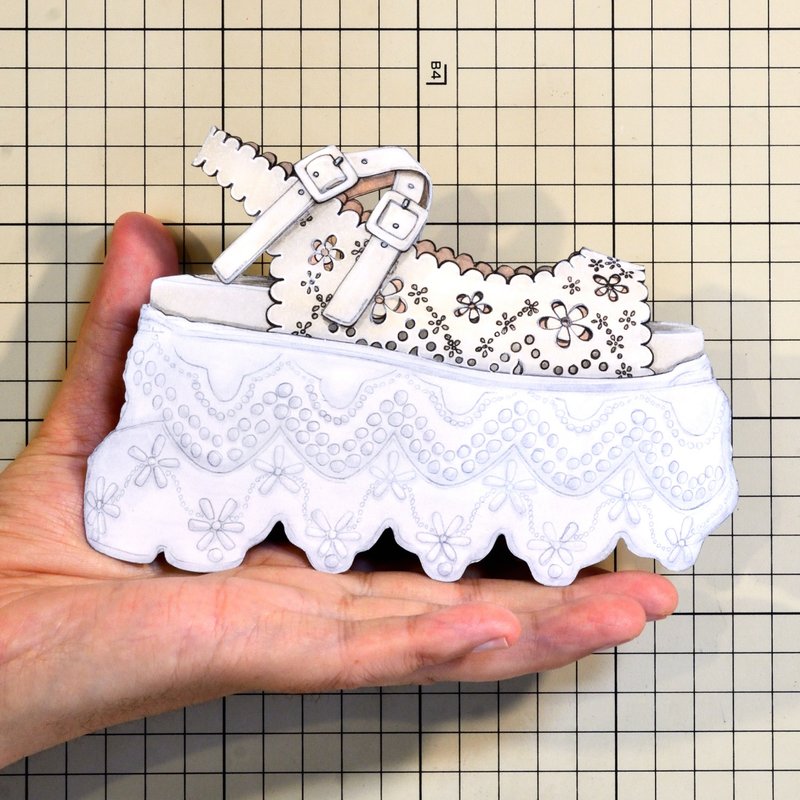 Shoes：01925 “Simone Rocha” Lace Platform Tracker Sandal（SS2022）