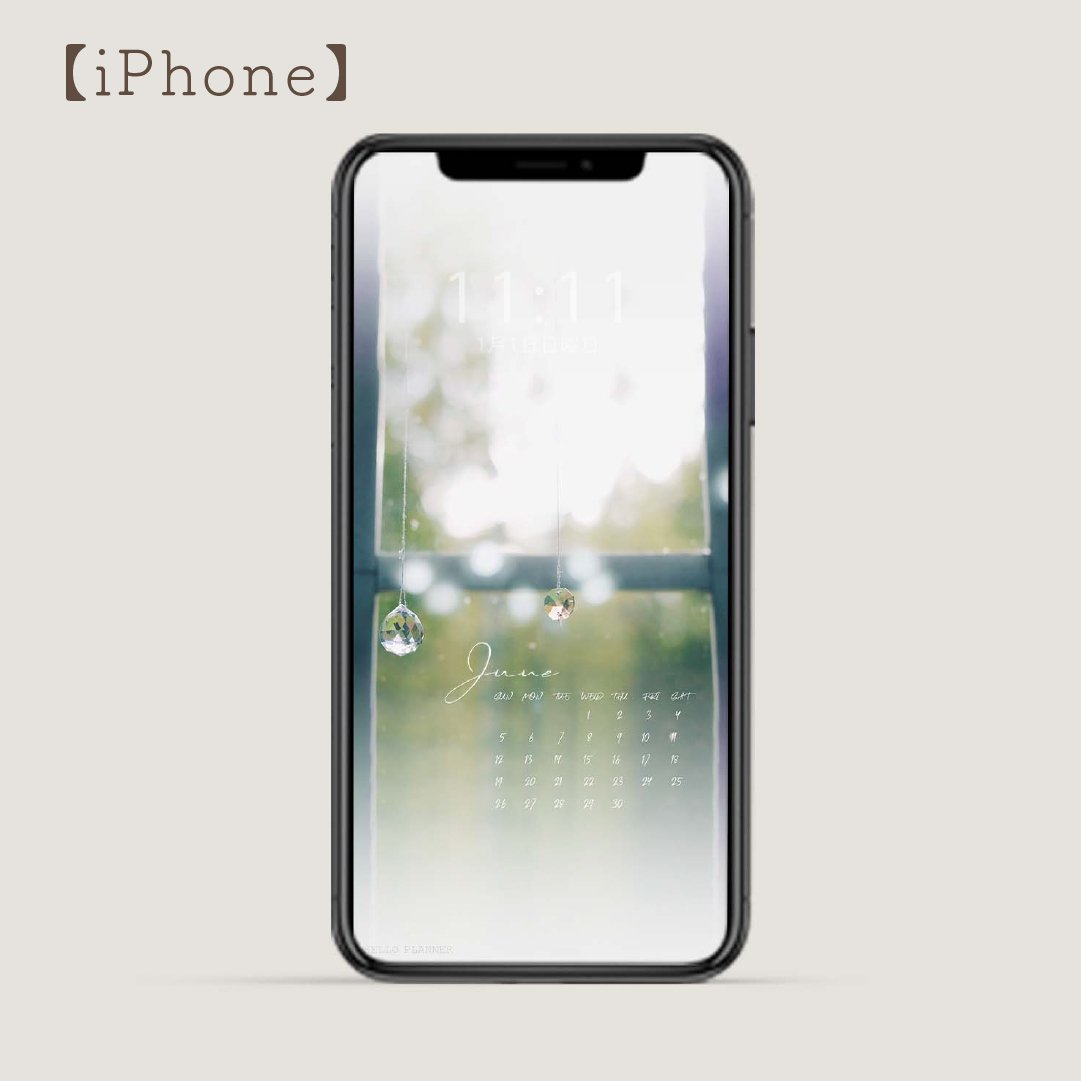 Ipad Iphone Applewatch 壁紙カレンダープレゼント Hello Planner Note
