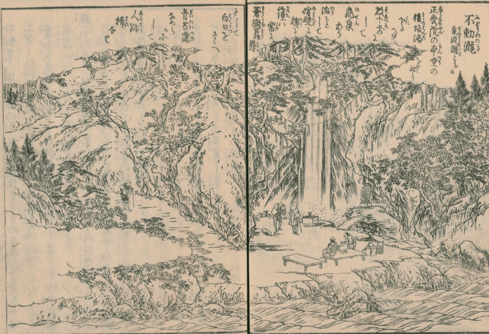 王子不動之瀧」−広重オリジナルか？何かの模倣か？−『名所江戸百景