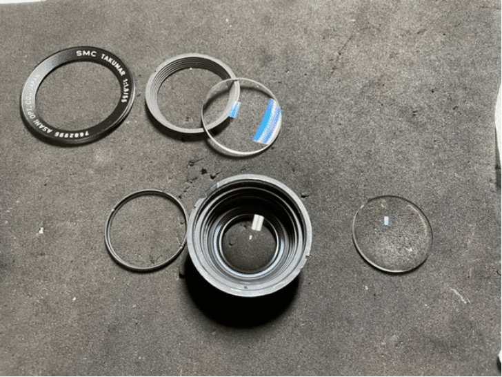 PENTAX SMC TAKUMAR 55mm F1.8 分解｜FWP_office
