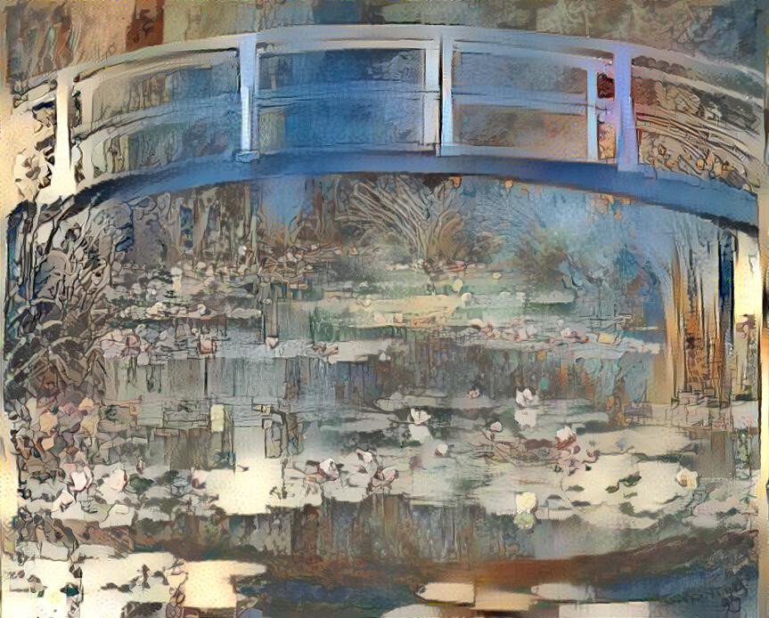 浮世絵にインスパイアされた印象派の画家の絵にインスパイアされ