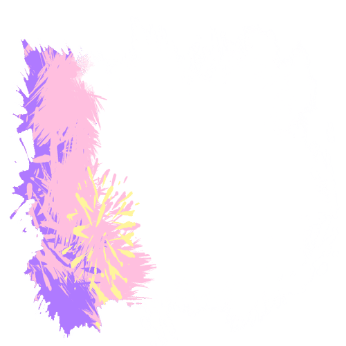 6月配布フリー素材 ペンキ風背景と透過素材 向日葵デンキ Himawaridenki Note