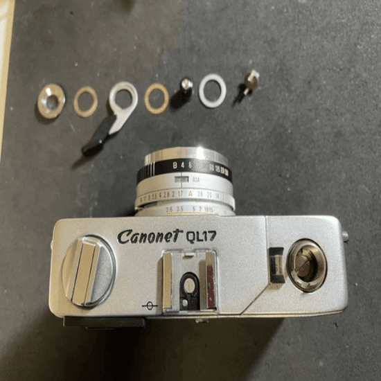 CANON CANONET G-III QL17 分解（ファインダー清掃等）｜FWP_office