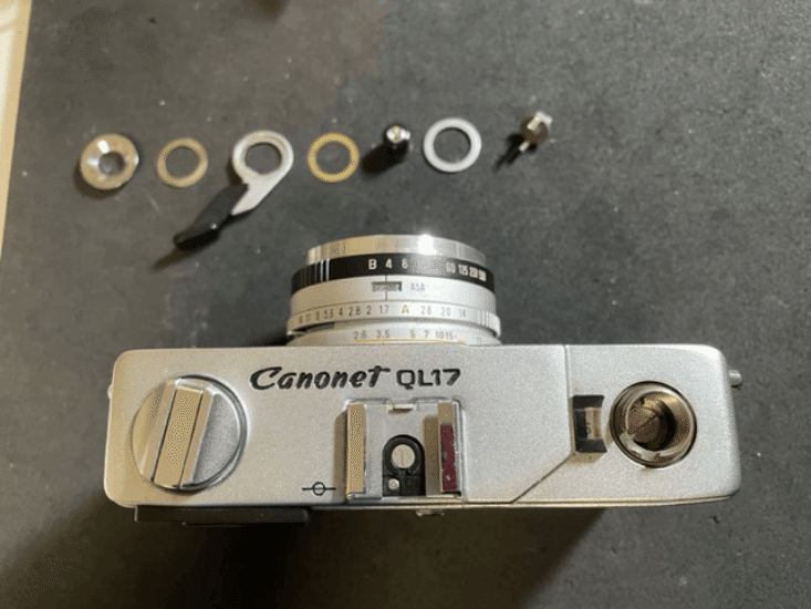 CANON CANONET G-III QL17 分解(ファインダー清掃等)|FWP_office CANON CANONET G-III QL17 分解(ファインダー清掃等)|FWP_office