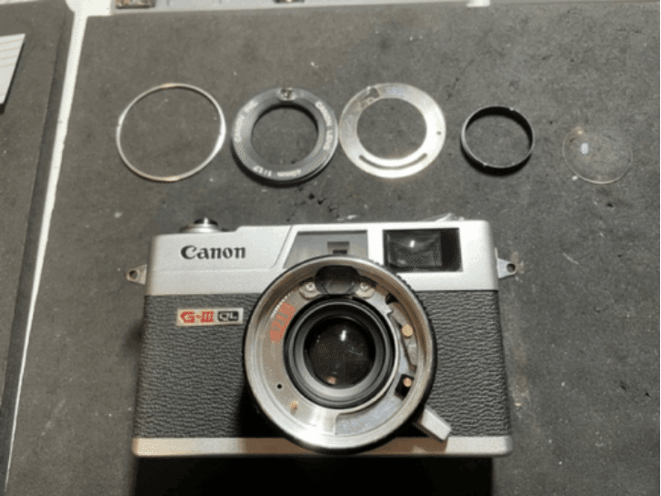 CANON CANONET G-III QL17 分解(ファインダー清掃等)|FWP_office CANON CANONET G-III QL17 分解(ファインダー清掃等)|FWP_office
