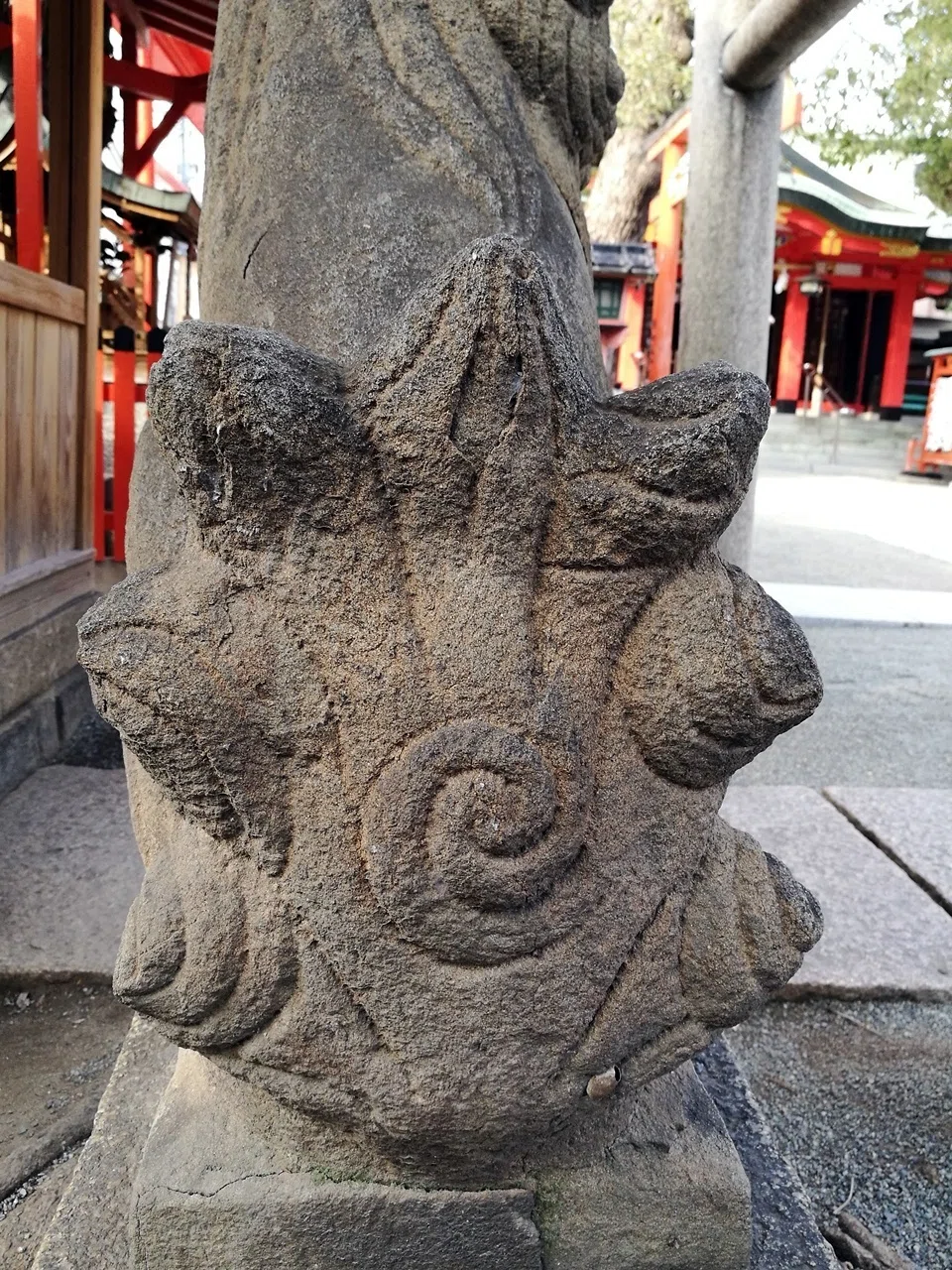 大阪市の神社と狛犬 ➁淀川区③神津神社～文化年間の小顔狛犬～｜komajin