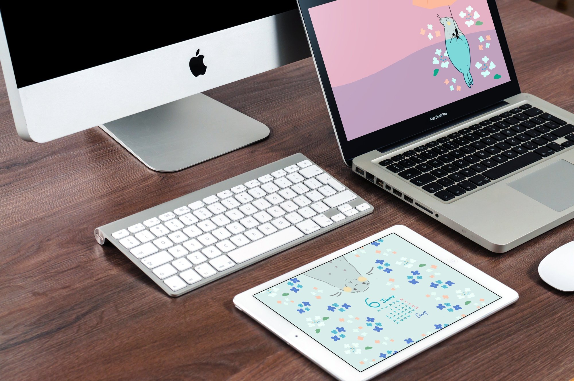 デバイス用壁紙 無料配布あり 6月 アザラシ 紫陽花 チナップ ほっこりイラストレーター Note デバイス用壁紙 無料配布あり 6月 アザラシ 紫陽花 チナップ ほっこりイラストレーター Note