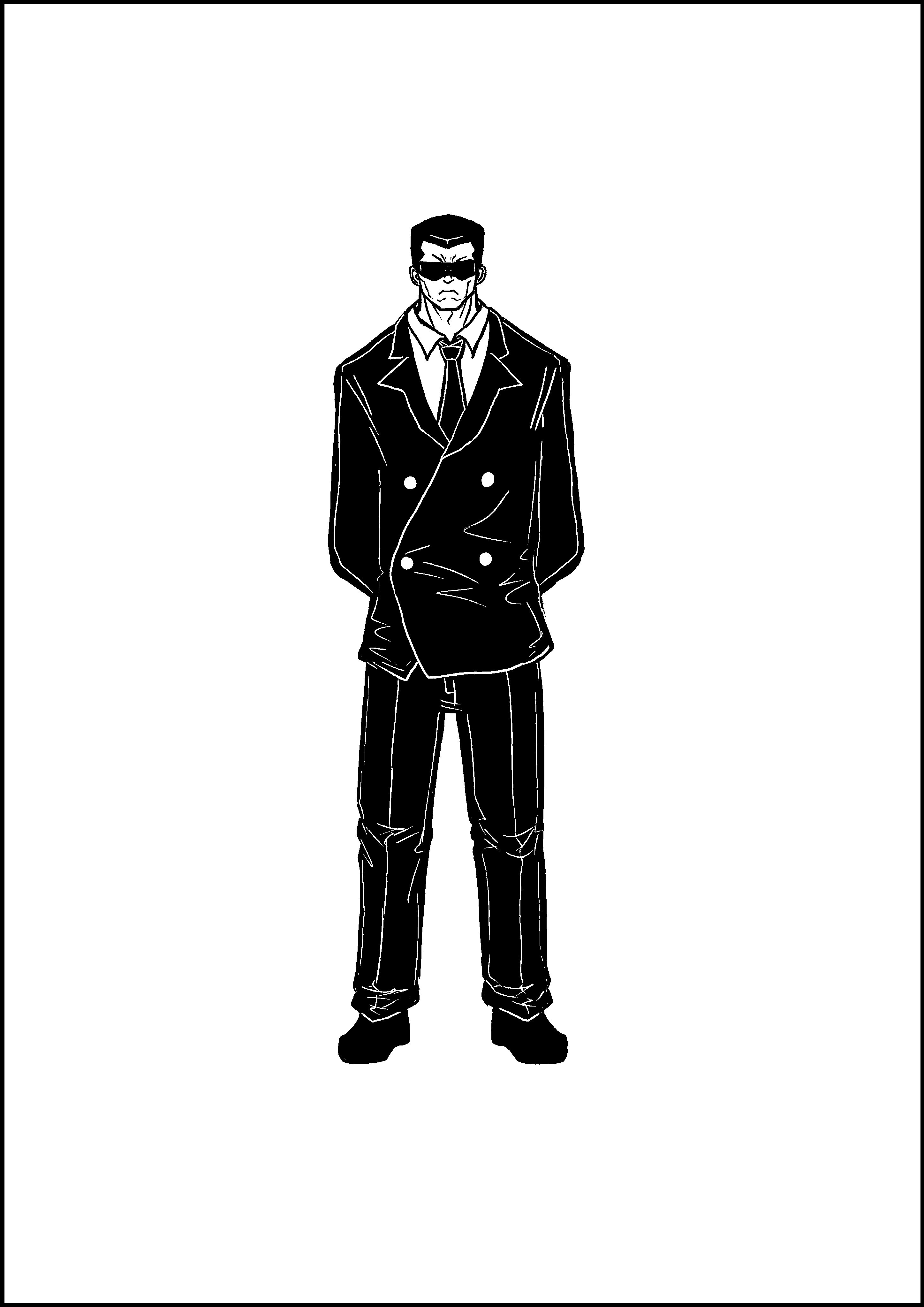 ニンジャスレイヤーtrpg 自由に使える非公式立ち絵 モノクロ フレバレン Note