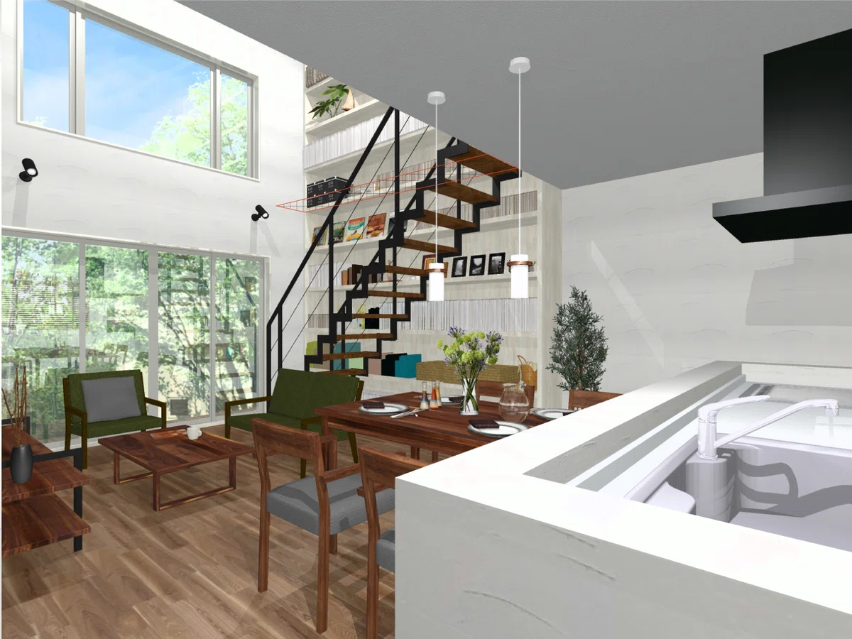 Atrium For Building Thinking About Floor Plans: A House with an Atrium and Bookshelves|Sawa ...