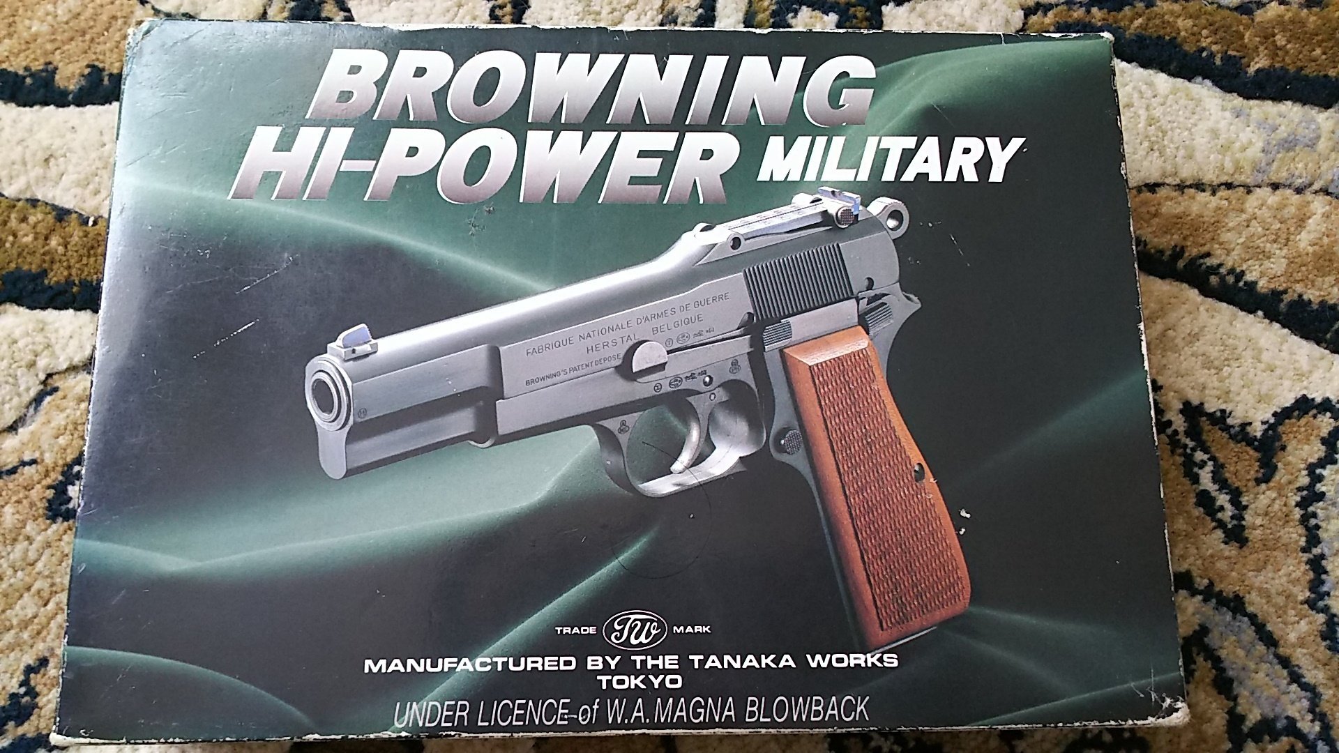 タナカ ブラウニング ハイパワー ミリタリー M1935 エアガン レビュー