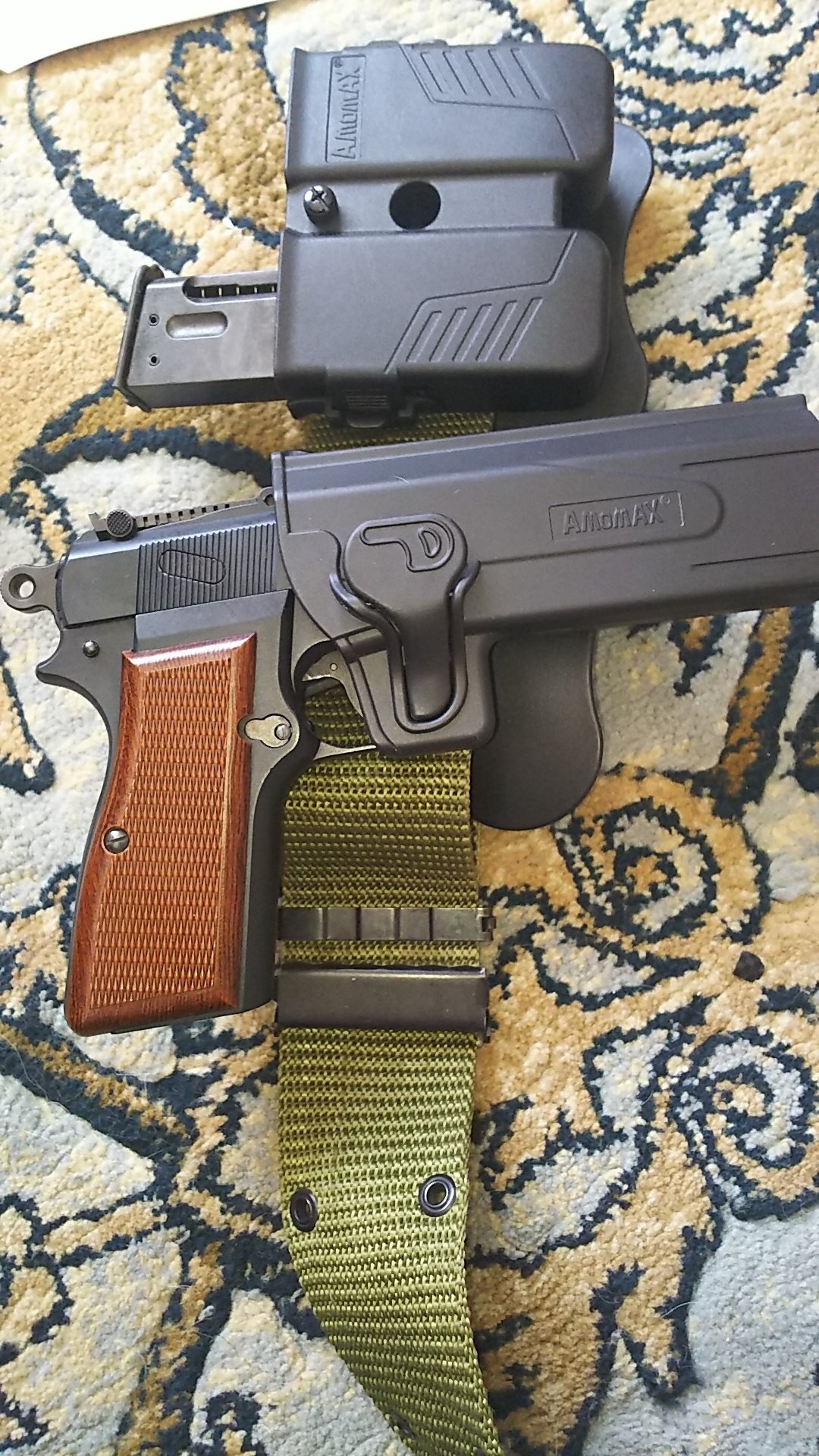 タナカ ブローニングハイパワー M1935 レストア品 レザーホルスター