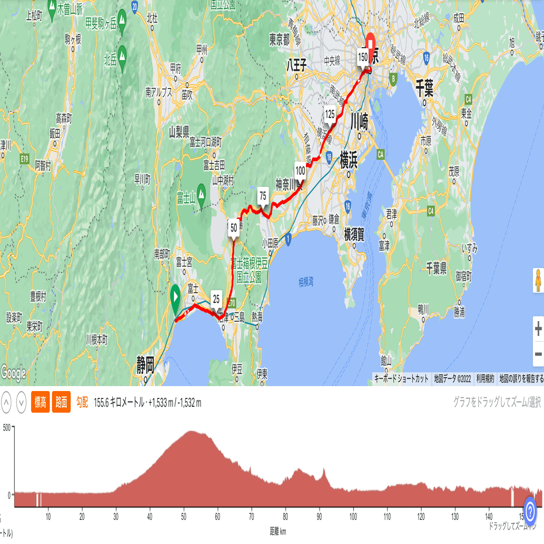 キャノンボール大阪→東京実走編3（興津→日本国道路元標）｜ホリトモ