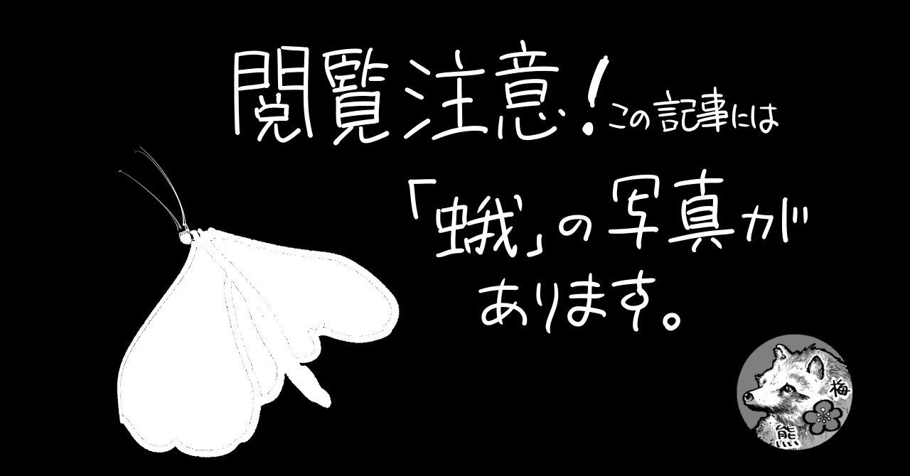 ので、苦手な方は「ムシ」してください(._.)｜梅熊大介