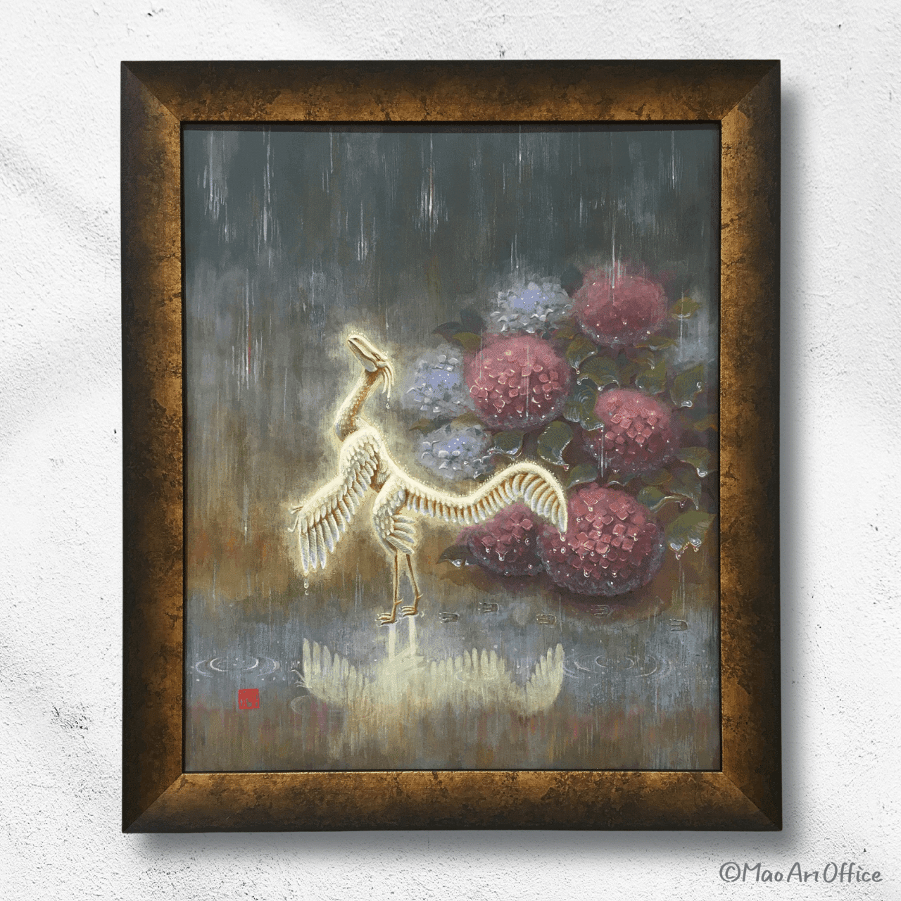 日本画は宝石で描かれている！Casieに預けた私の作品紹介｜まーおす