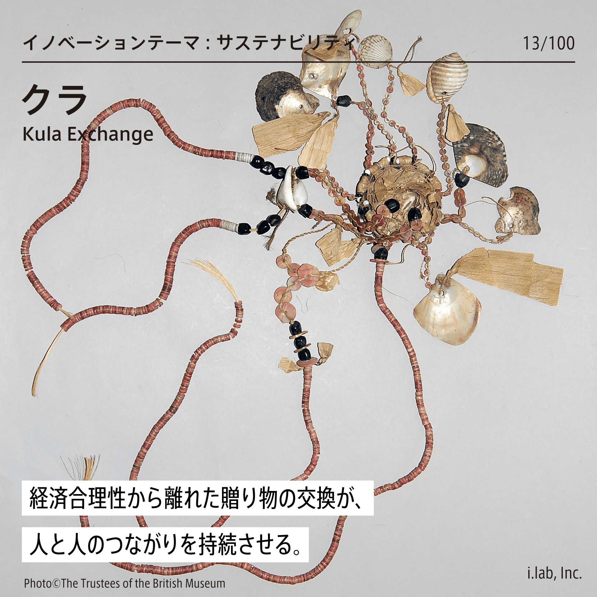 クラ 贈り物自体に経済的な価値は無いからこそ交換行為の社会的価値が高まる Case 13 100 I Lab イノベーション ラボラトリ Note クラ 贈り物自体に経済的な価値は無いからこそ交換行為の社会的価値が高まる Case 13 100 I Lab イノベーション ラボラトリ Note
