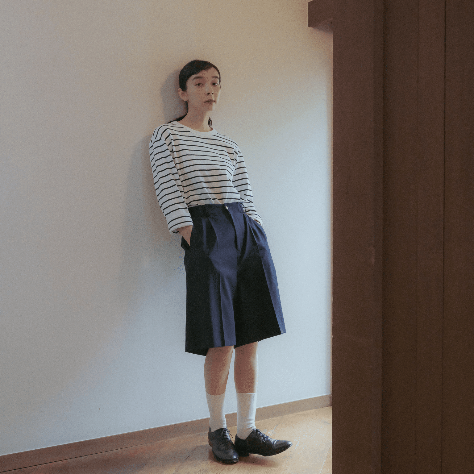 foufou classic half pantsクラシックハーフパンツ 美品 美品】 foufou / フーフー | classic half pants / 2タック クラシック