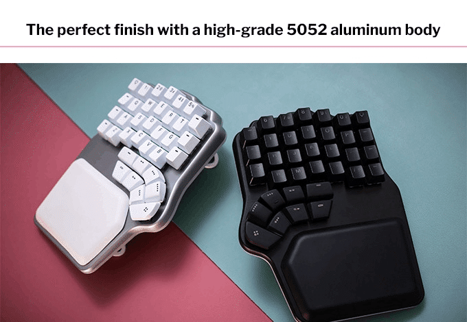 Dygma Defy キーボード　左右分割　左右分離　分割キーボード 角度調整可能な分離式ゲーミングキーボード｜みねいち