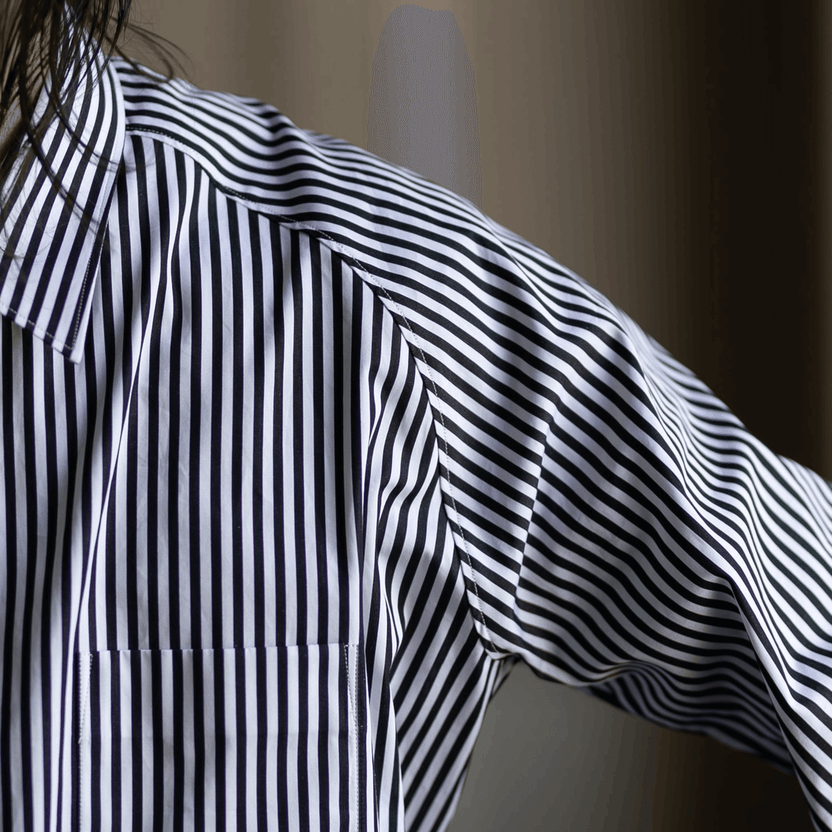 Sans limite スタンドカラーシャツ Black サイズ0 襟型 - スタンド