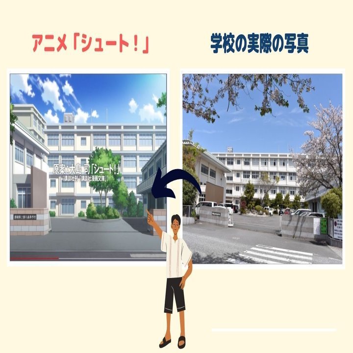 新しく始まるアニメ シュート って掛川西高校が舞台だよ そしてアニメの間違い見つけたよ 吉川 牧人 Makito Kikkawa 高校 教師 世界史 Ict 探究 グローバル Note