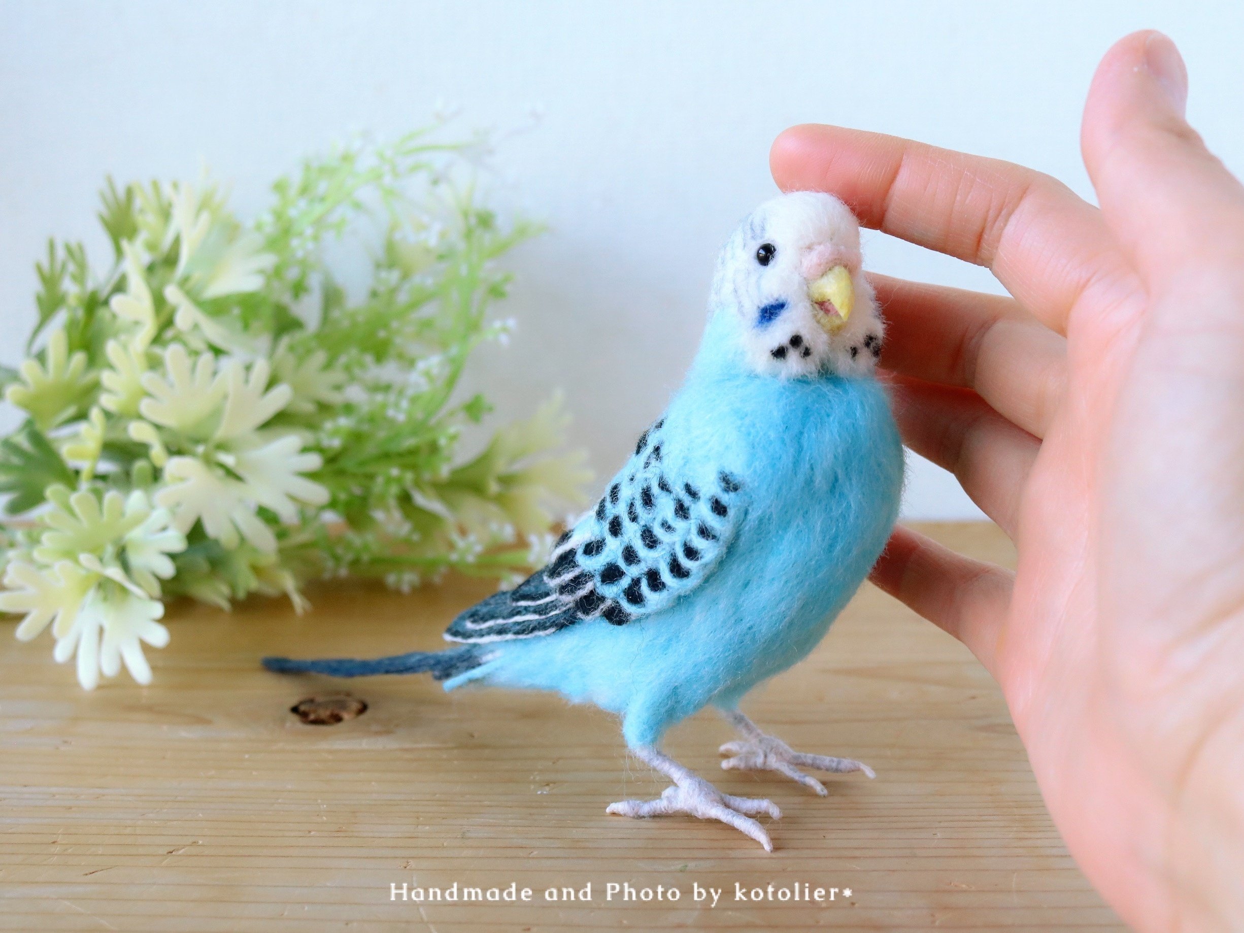 laru 羊毛フェルト　鳥 laru 羊毛フェルト 鳥 羊毛フェルトでセキセイインコを作ってみ