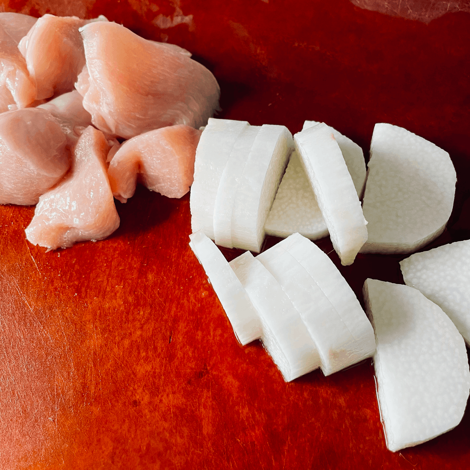 鶏肉と長芋の炒め煮 As Note